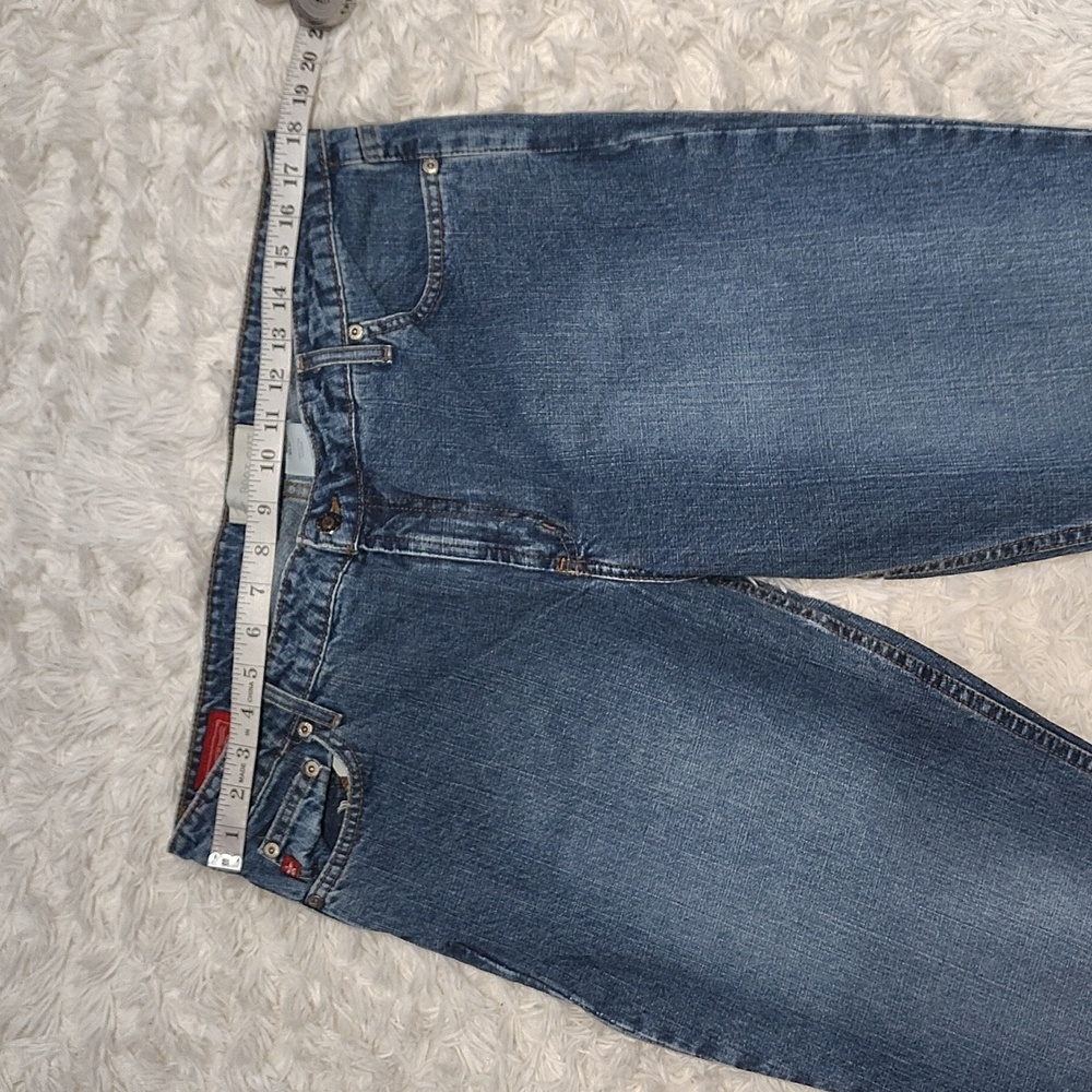 Vintage Y2K Mid Rise Medium Wash Bootcut Jeans Size 17 - Picture 7 of 8